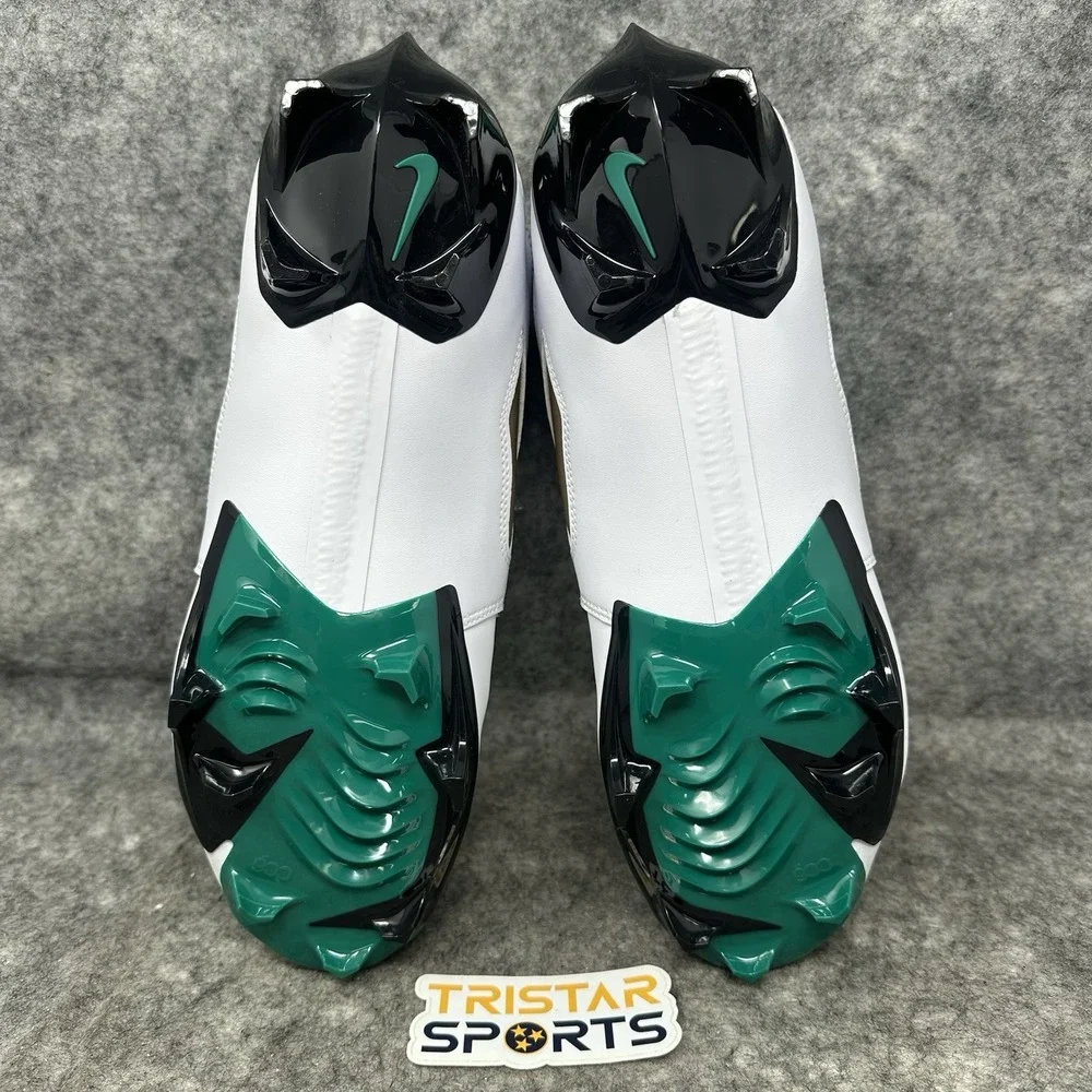 Nike Vapor Edge DT 93 TD Football Cleats Mens Size 12 White Black Green Deion